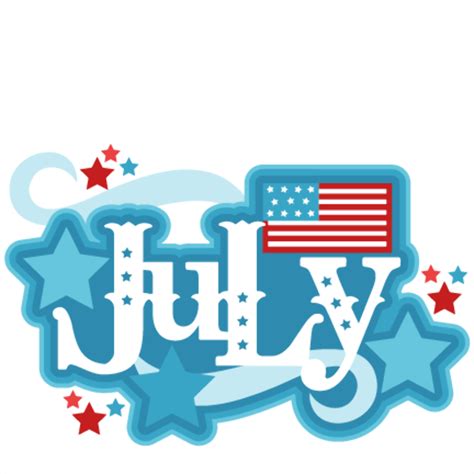 July Calendar Clipart